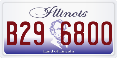 IL license plate B296800