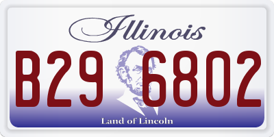 IL license plate B296802