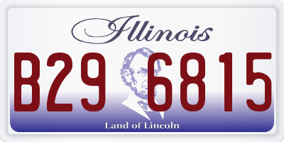 IL license plate B296815