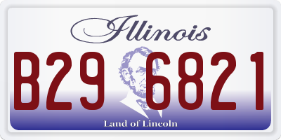 IL license plate B296821