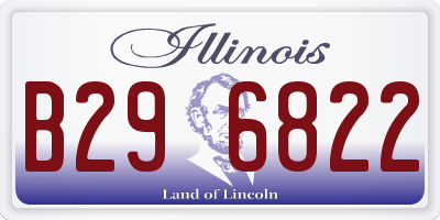 IL license plate B296822