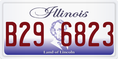 IL license plate B296823
