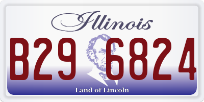IL license plate B296824
