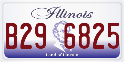 IL license plate B296825