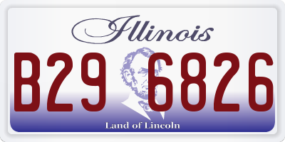 IL license plate B296826