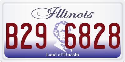 IL license plate B296828