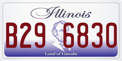 IL license plate B296830