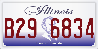 IL license plate B296834