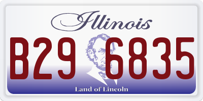 IL license plate B296835