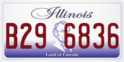 IL license plate B296836