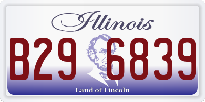 IL license plate B296839
