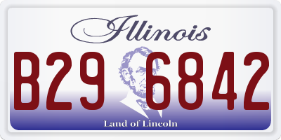 IL license plate B296842