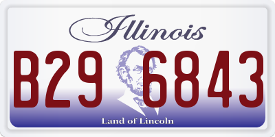 IL license plate B296843