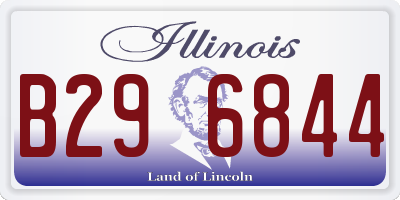 IL license plate B296844