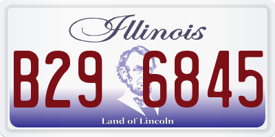 IL license plate B296845