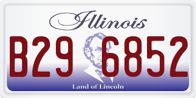 IL license plate B296852