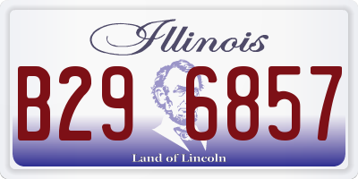 IL license plate B296857