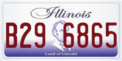 IL license plate B296865