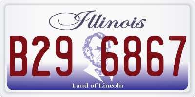 IL license plate B296867