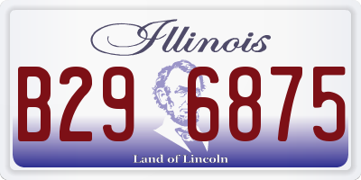 IL license plate B296875