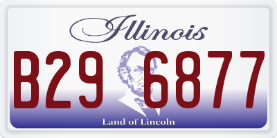 IL license plate B296877