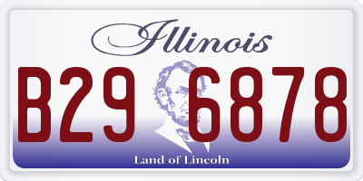 IL license plate B296878