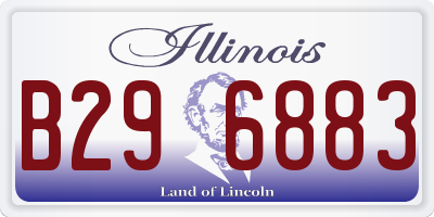 IL license plate B296883