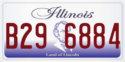 IL license plate B296884