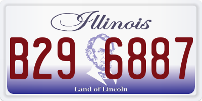 IL license plate B296887