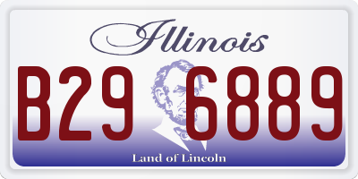 IL license plate B296889