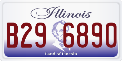 IL license plate B296890
