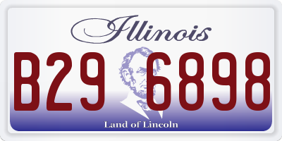 IL license plate B296898