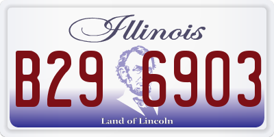 IL license plate B296903