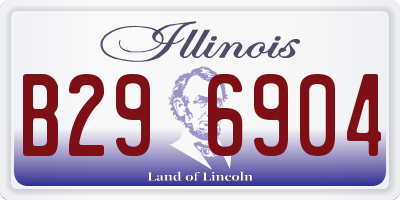 IL license plate B296904