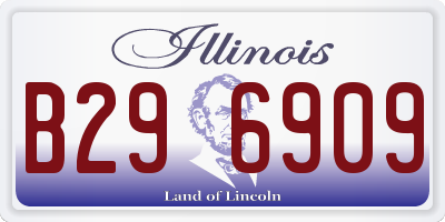 IL license plate B296909