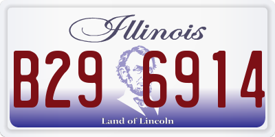 IL license plate B296914