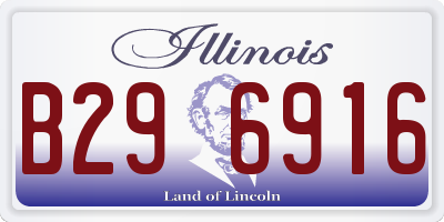 IL license plate B296916