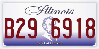IL license plate B296918