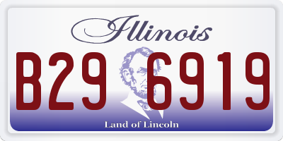 IL license plate B296919