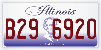 IL license plate B296920