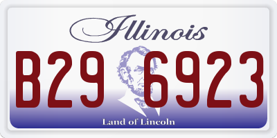 IL license plate B296923