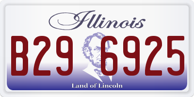 IL license plate B296925