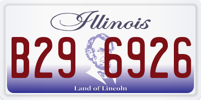 IL license plate B296926