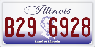 IL license plate B296928