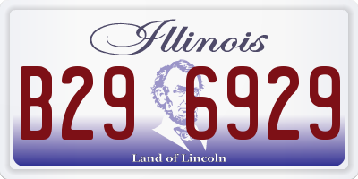 IL license plate B296929