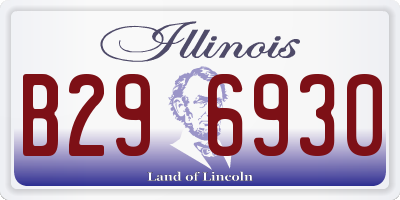 IL license plate B296930