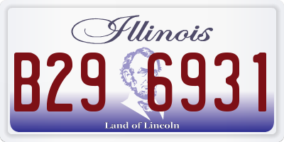 IL license plate B296931