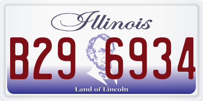 IL license plate B296934