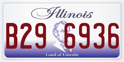 IL license plate B296936