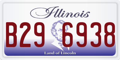 IL license plate B296938